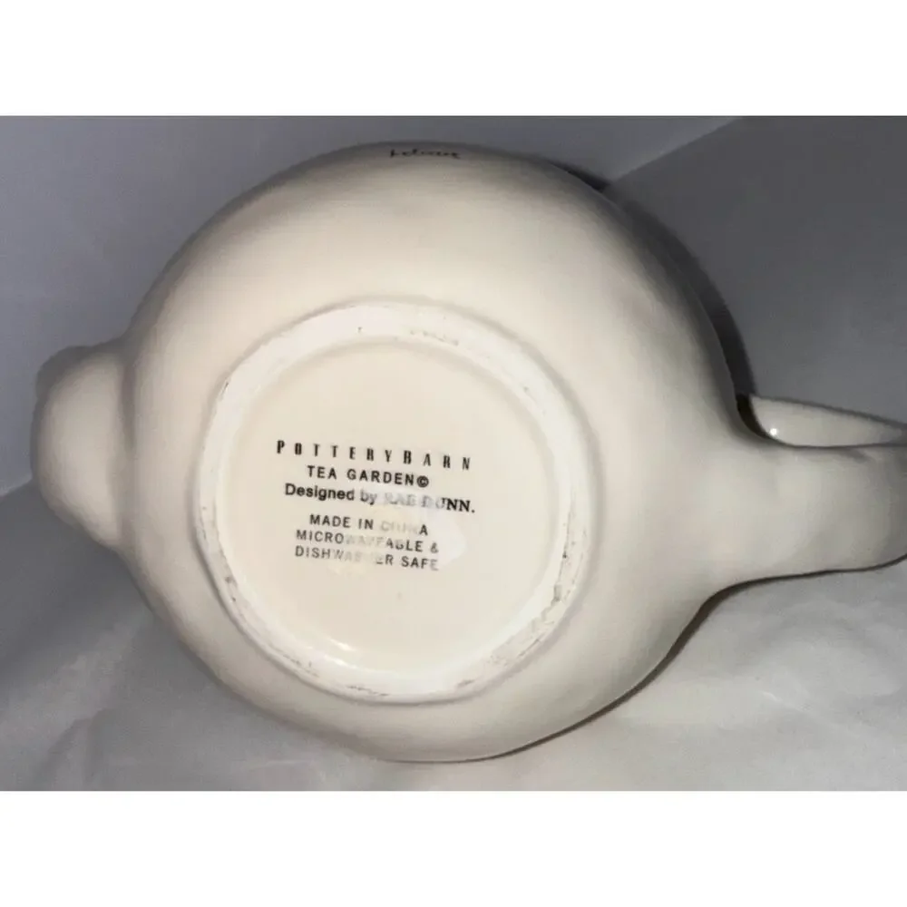 Pottery Barn Tea Garden‎ Tea Pot Believe Rae Dunn Design 1.5 Quarts/6 Cup Teapot